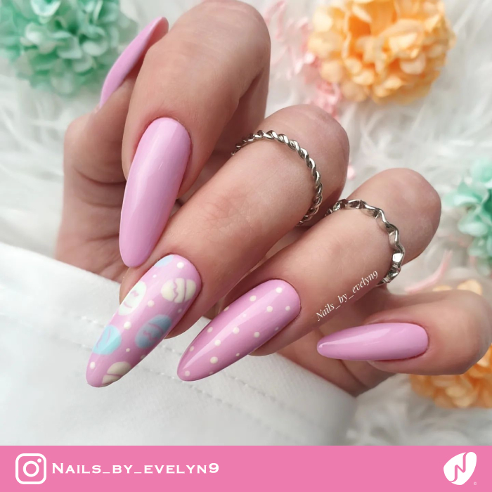 Pink Easter Nails